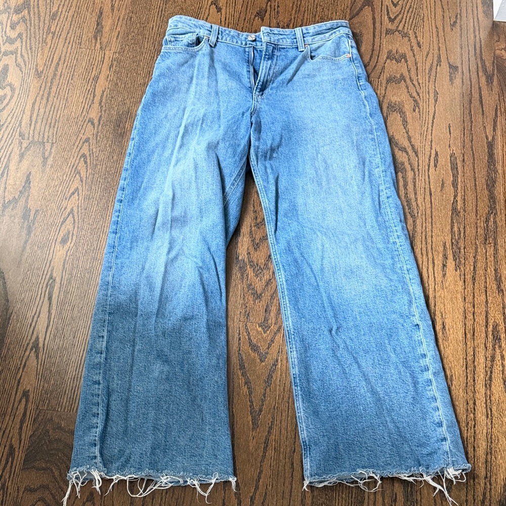 Paige Anessa Blue Wide-Leg Women's Jeans - Casual High-Rise Denim